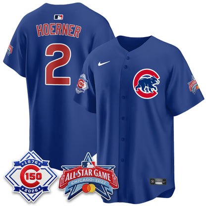 Chicago Cubs 2027 All Star Game Vapor Limited Blue Jersey - Stitched