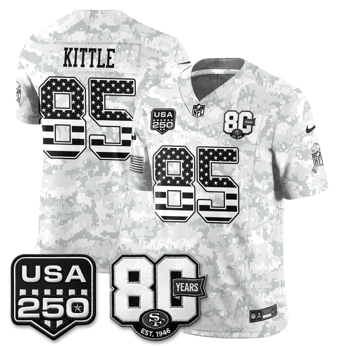 San Francisco 49ers 2026 Salute to Service Edition Vapor Jersey - Stitched-NQD