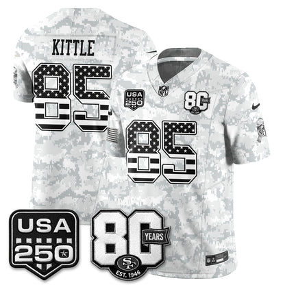 San Francisco 49ers 2026 Salute to Service Edition Vapor Jersey - Stitched-NQD