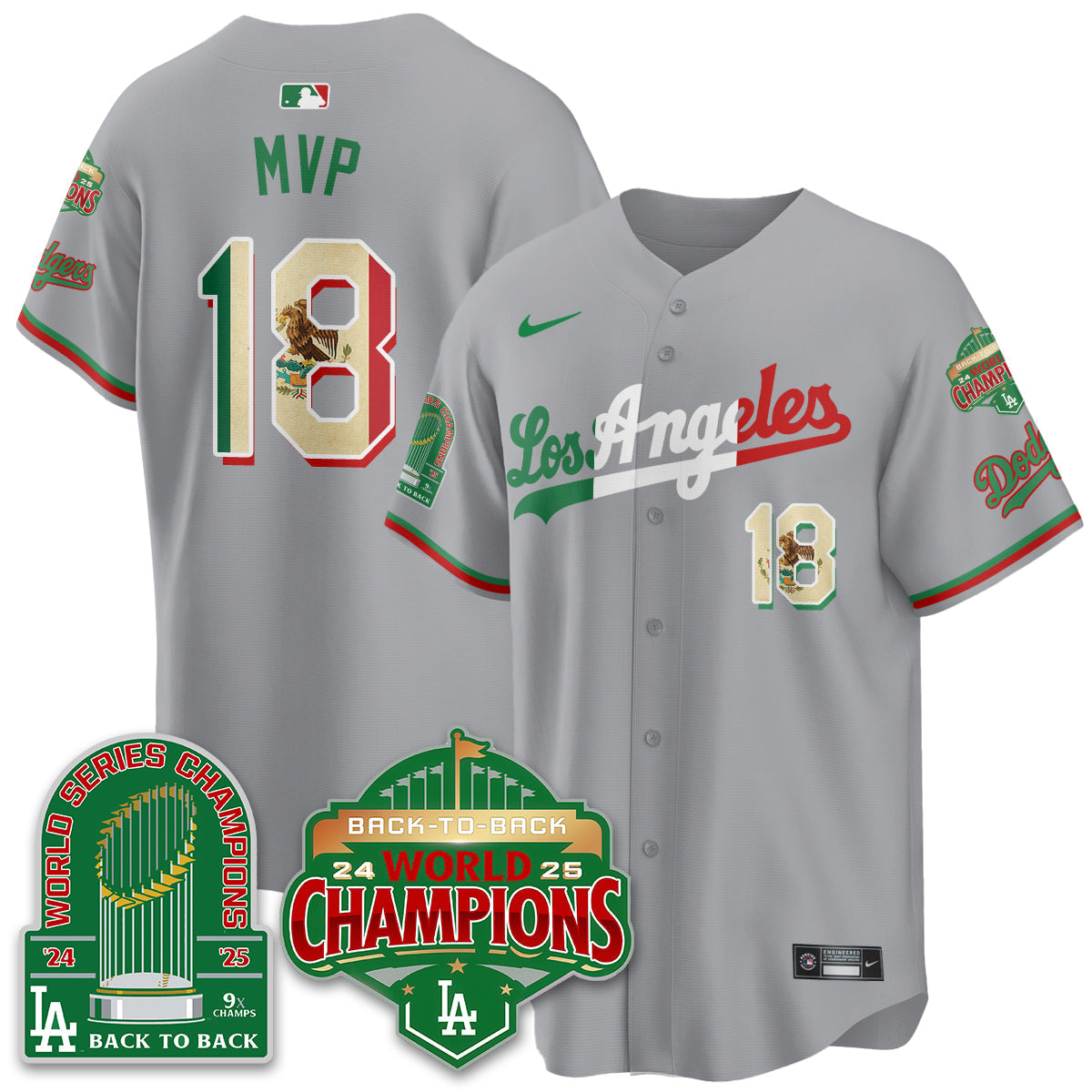 LAD Mexico Vapor Limited Jersey - 9x & B2B Champs - Stitched