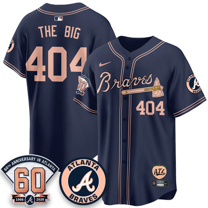 Atlanta Braves 60th Anniversary Peach Edition Vapor Premier Limited Jersey - All Stitched (1)