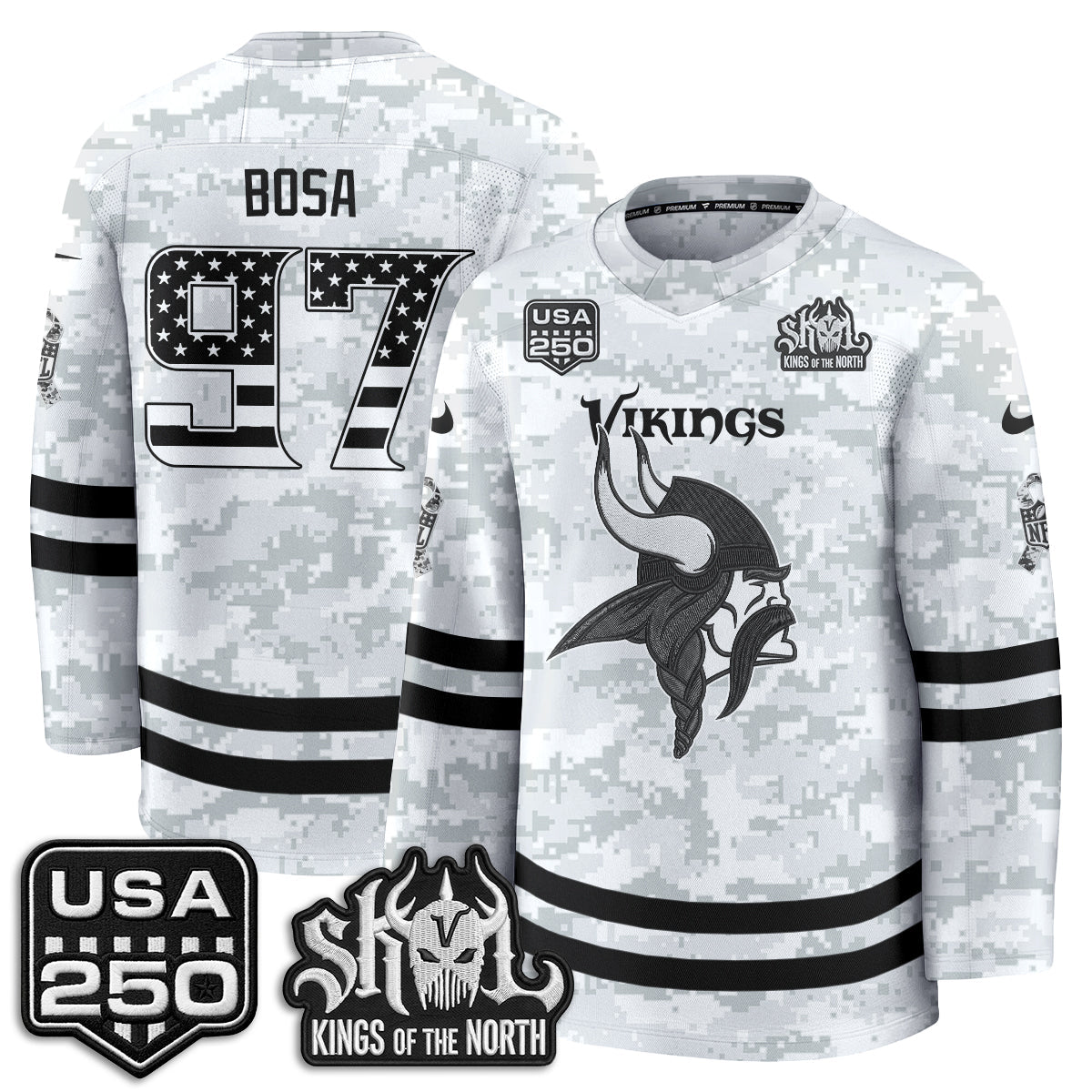 MIN 2026 Salute To Service Edition Hockey Jersey - Printed