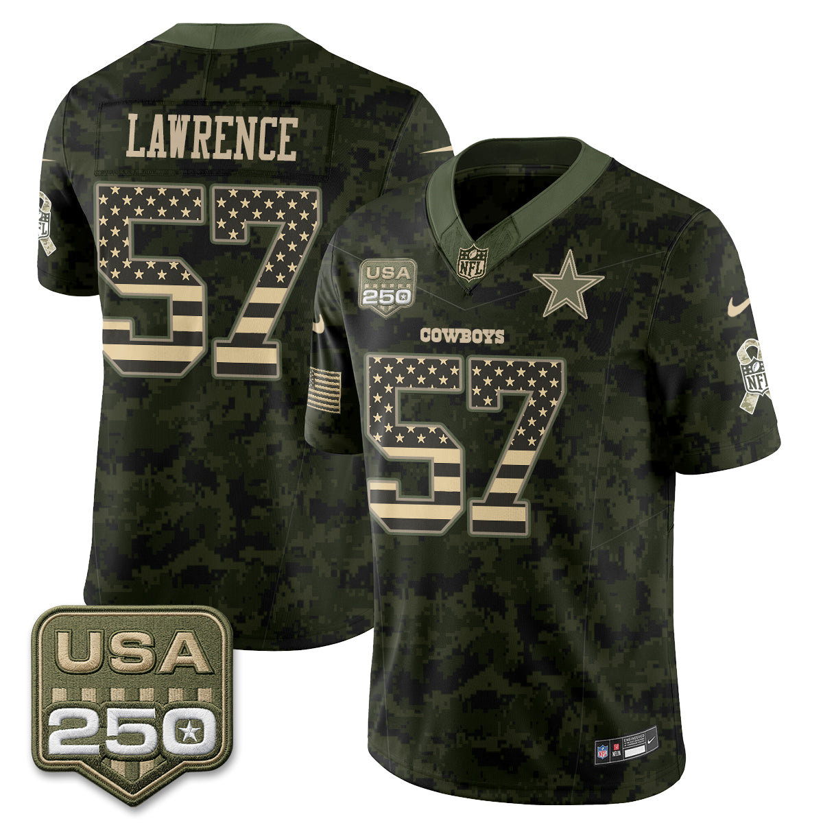 Dallas Cowboys 2026 Salute to Service Edition Vapor Jersey - Stitched