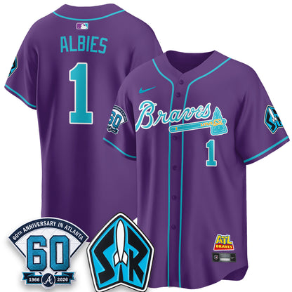 Atlanta Braves 60th Anniversary Space Ranger Edition Vapor Limited Jersey - All Stitched