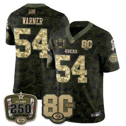 San Francisco 49ers 2026 Salute to Service Edition Vapor Jersey V2- Stitched-NQD