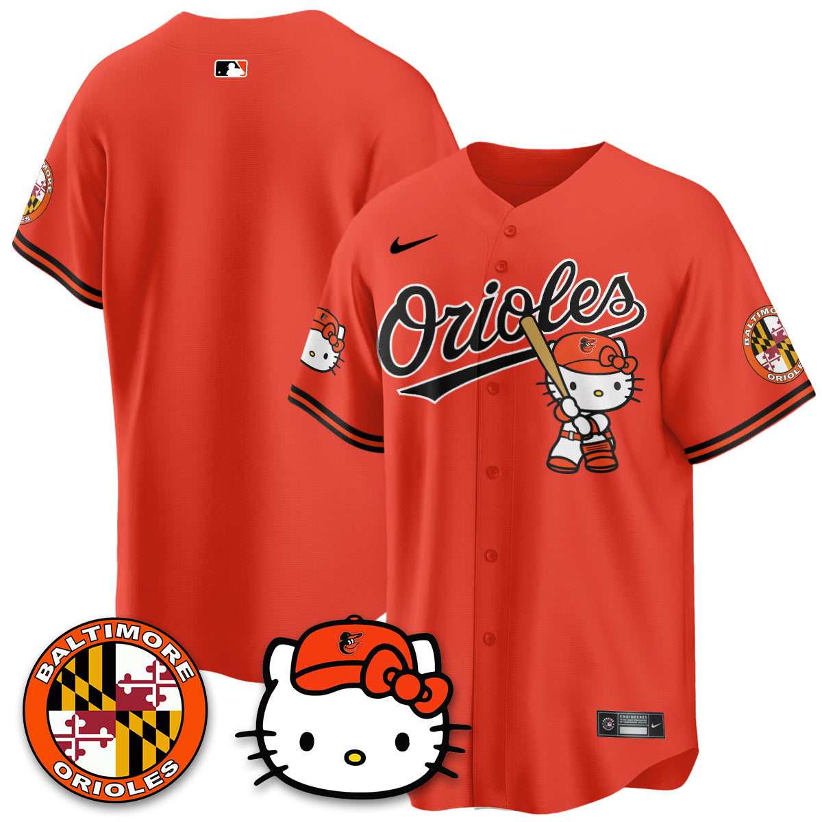 Baltimore Orioles x Meow Kitty Vapor Premier Limited Jersey - Stitched