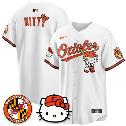 Baltimore Orioles x Meow Kitty Vapor Premier Limited Jersey - Stitched