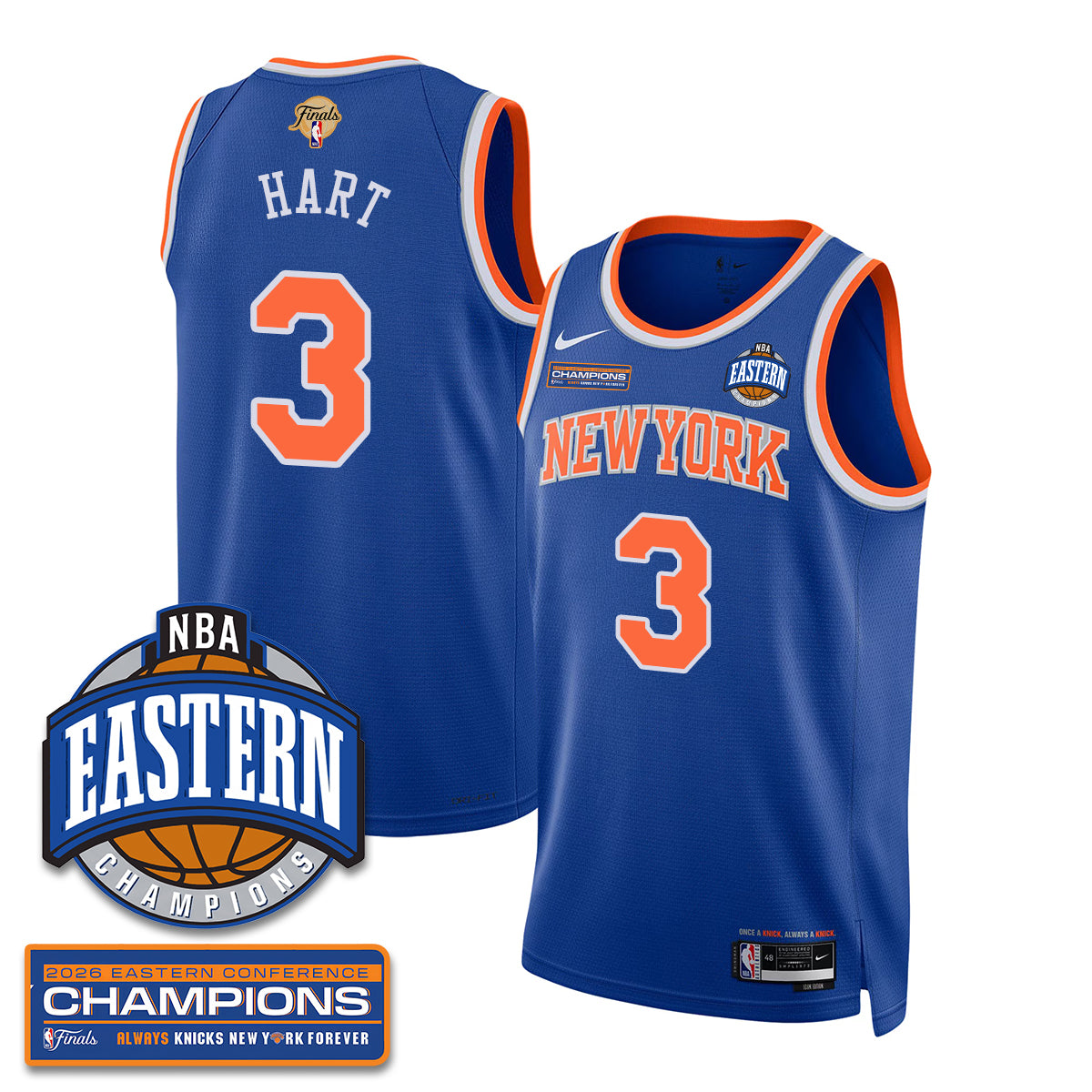 New York Knicks 2026 NBA Eastern Conference Champions City Jersey - Stitched