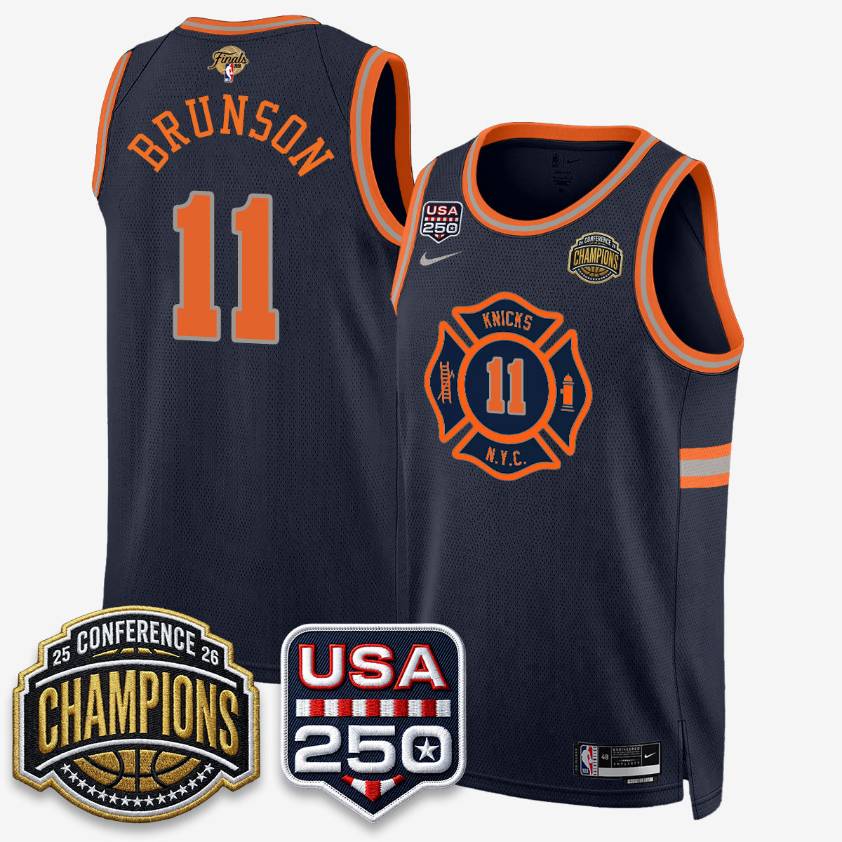 New York Knicks 2026 NBA Eastern Conference Champions City Edition Jersey - Stitched