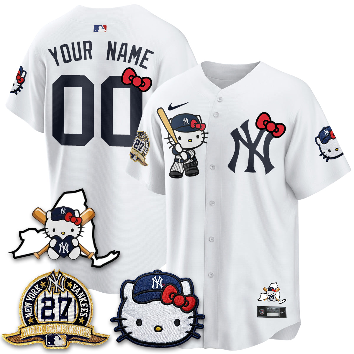 New York Yankees Meow KT 2026 Vapor Limited Custom Jersey - All Stitched