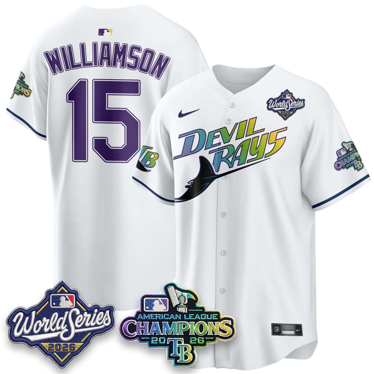 TB - 2026 AL Champions Vapor Jersey - Stitched - NQD (city)