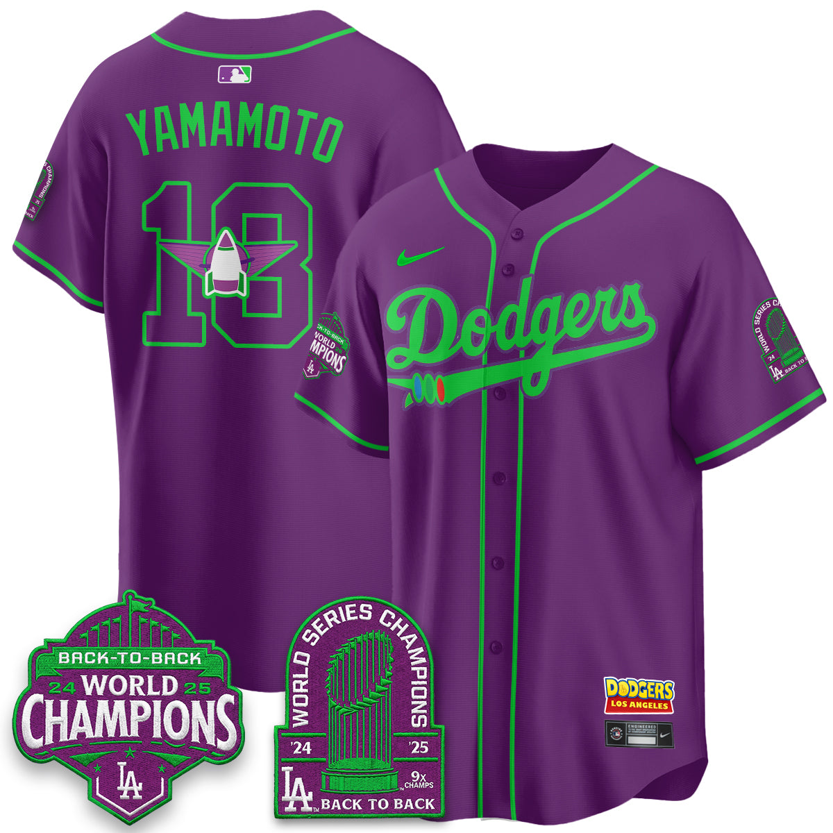 Los Angeles Dodgers 2026 Space Ranger Vapor Limited Jersey - Stitched