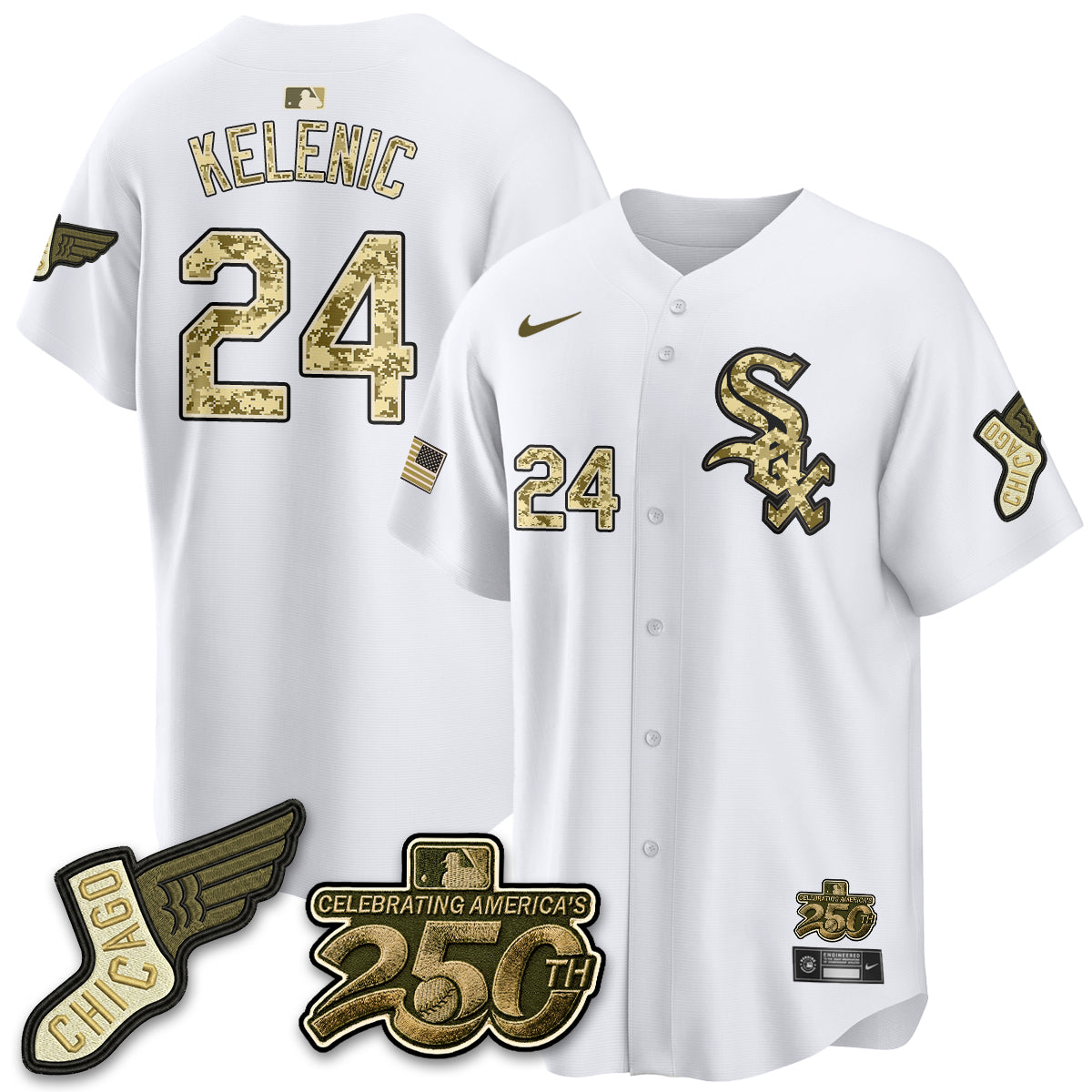 Chicago White Sox Armed Force Day 2026 Vapor Limited Jersey - Stitched