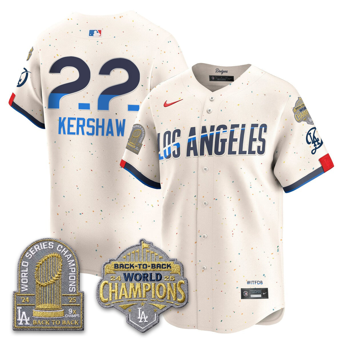 LAD Gold Collection Limited Gold Jersey - 9x & B2B Champs - All Stitched