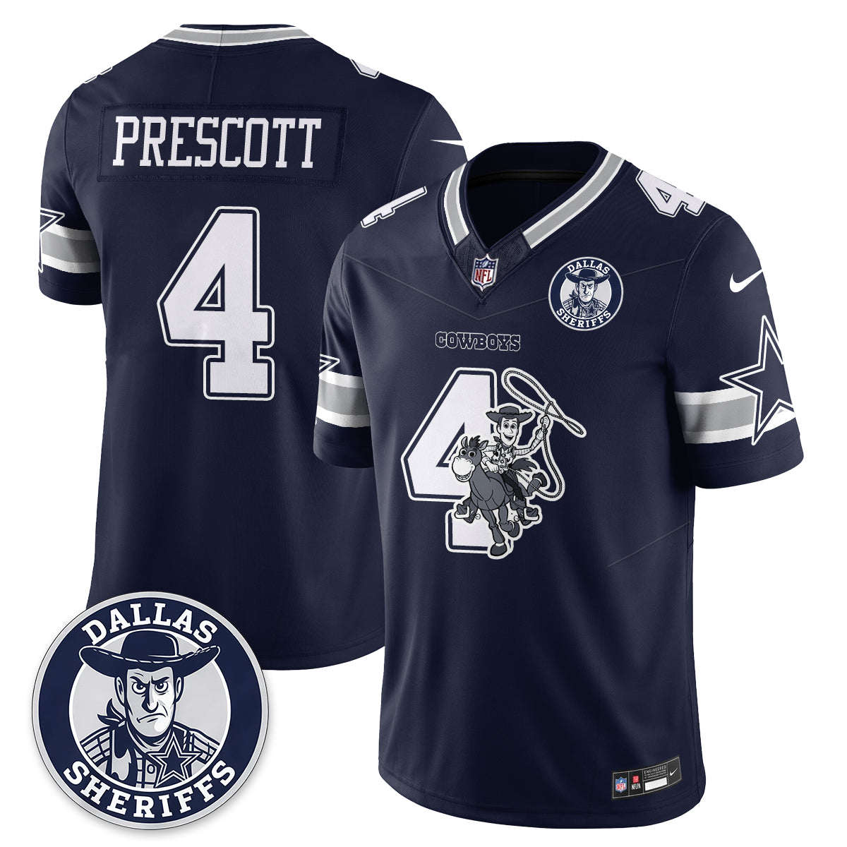 Dallas Cowboys x Toy Cowboy Edition Vapor Jersey - Stitched
