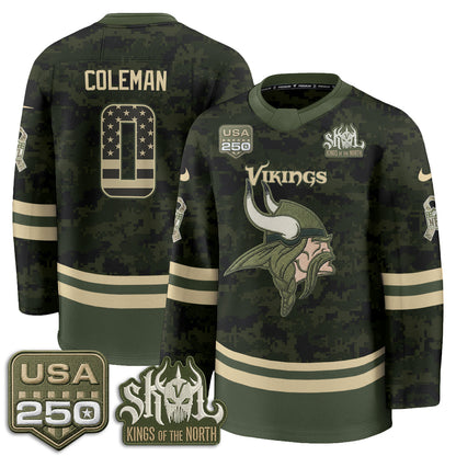 MIN 2026 Salute To Service Edition Hockey Jersey - Printed