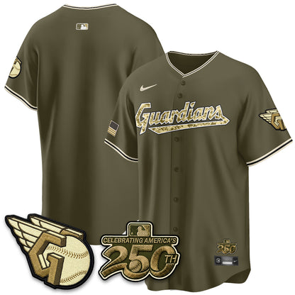 Cleveland Guardians Armed Force Day 2026 Vapor Limited Jersey - Stitched