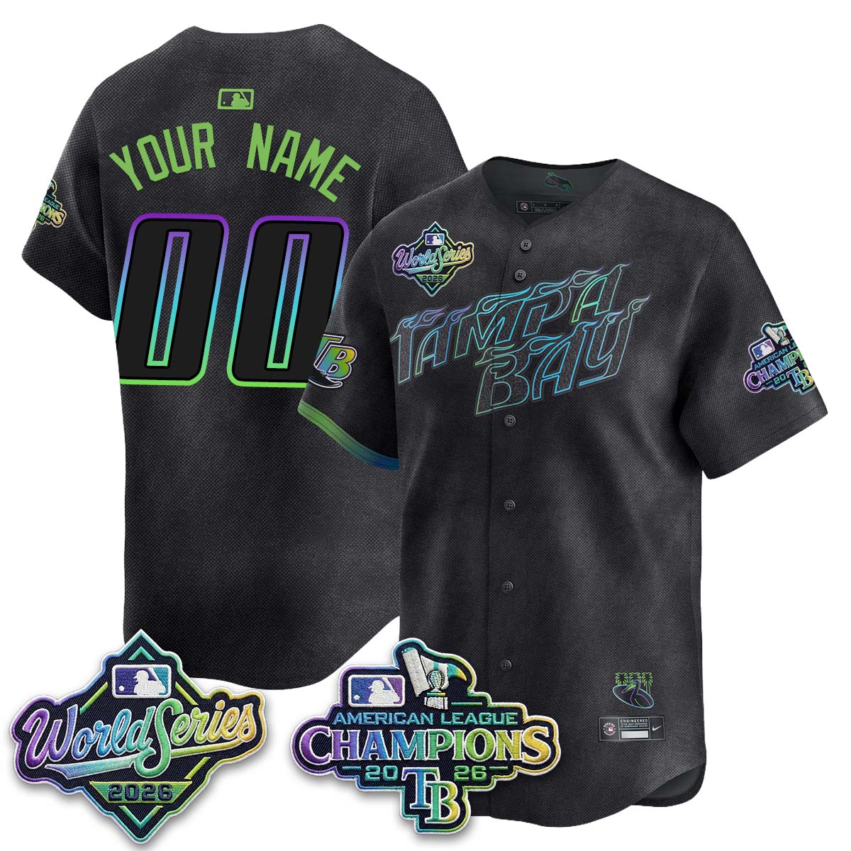 TB 2026 AL Champions Custom Vapor Jersey - Stitched-NQD