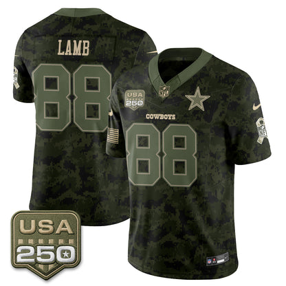 Dallas Cowboys 2026 Salute to Service Edition Vapor Jersey - Stitched