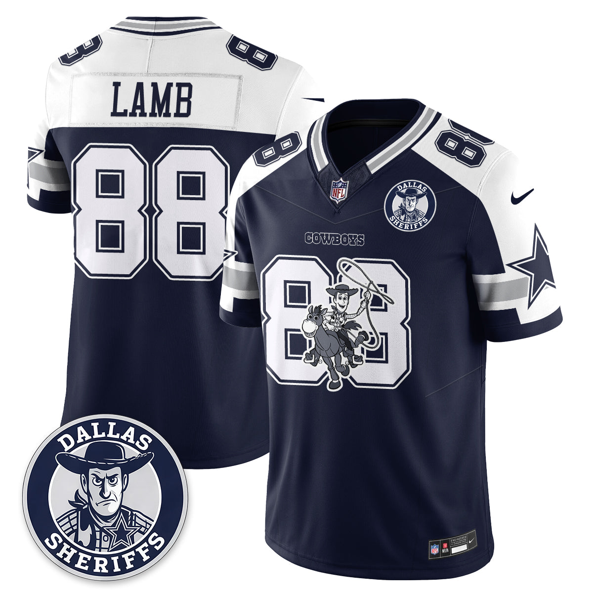 Dallas Cowboys x Toy Cowboy Edition Vapor Jersey - Stitched