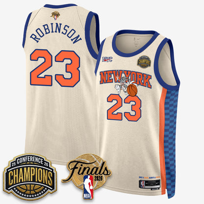 New York Knicks 2026 NBA Eastern Conference Champions x Looney Tunes Vapor Jersey V2- Stitched