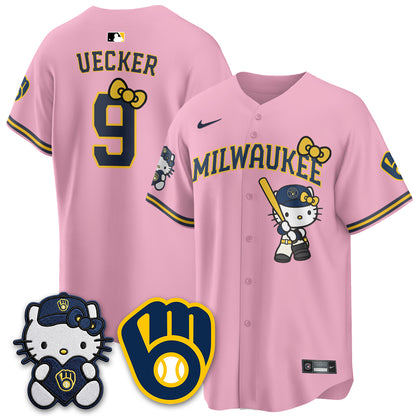 Milwaukee Brewers Meow KT Night Vapor Limited Jersey - Stitched