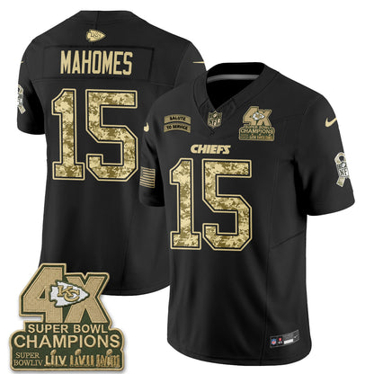 Kansas City Chiefs 2026 Salute to Service Vapor Jersey V2- Stitched