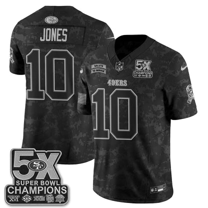San Francisco 49ers 2026 Salute to Service V2 Vapor Jersey - Stitched-NQD