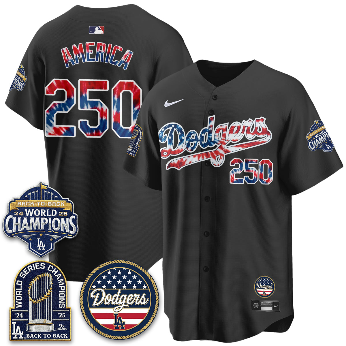 Los Angeles Dodgers Americana 2026 Vapor Limited Jersey - Stitched