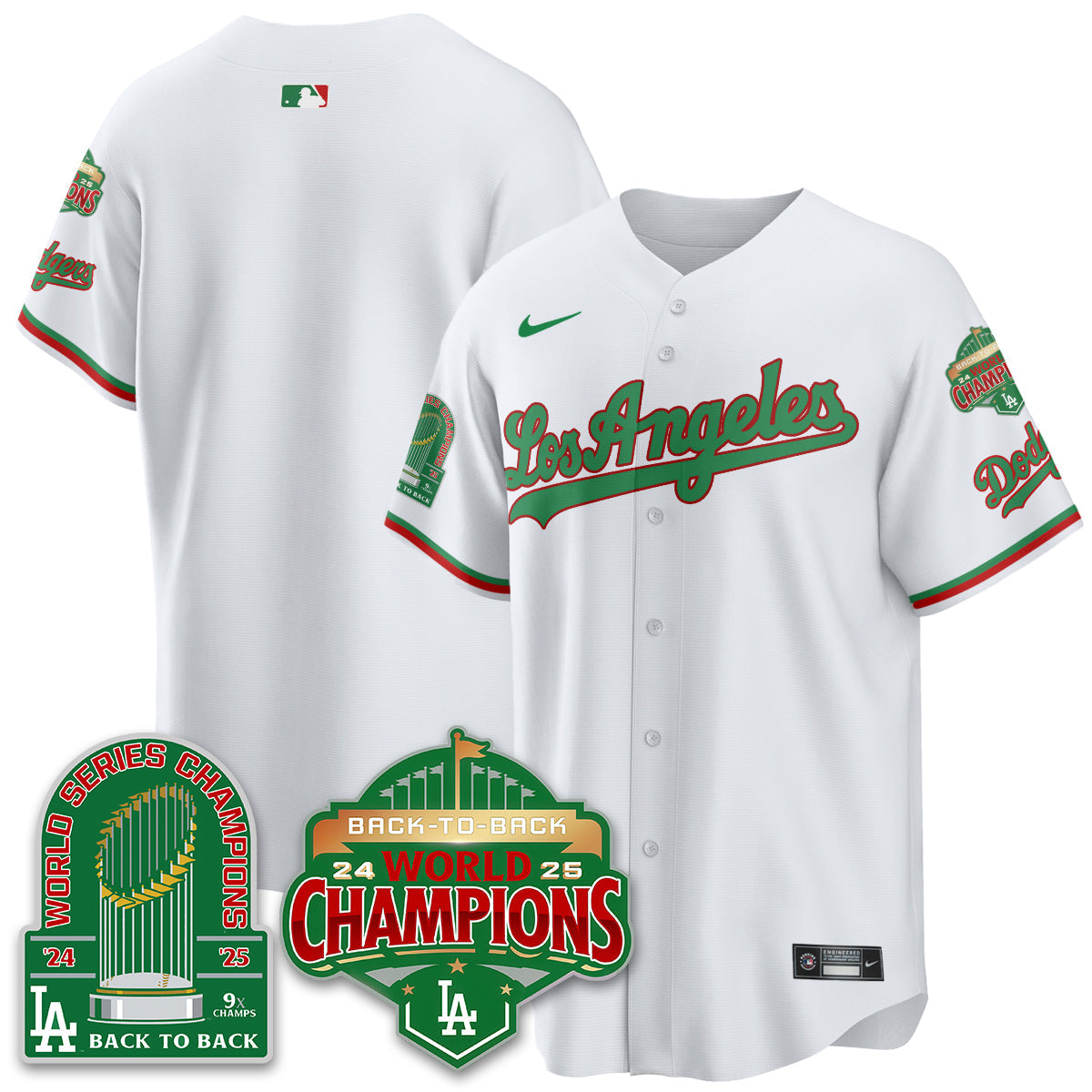 LAD Mexico Vapor Limited Jersey - 9x & B2B Champs - Stitched