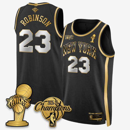 New York Knicks 2026 NBA Champions Gold Edition Vapor Jersey - Stitched