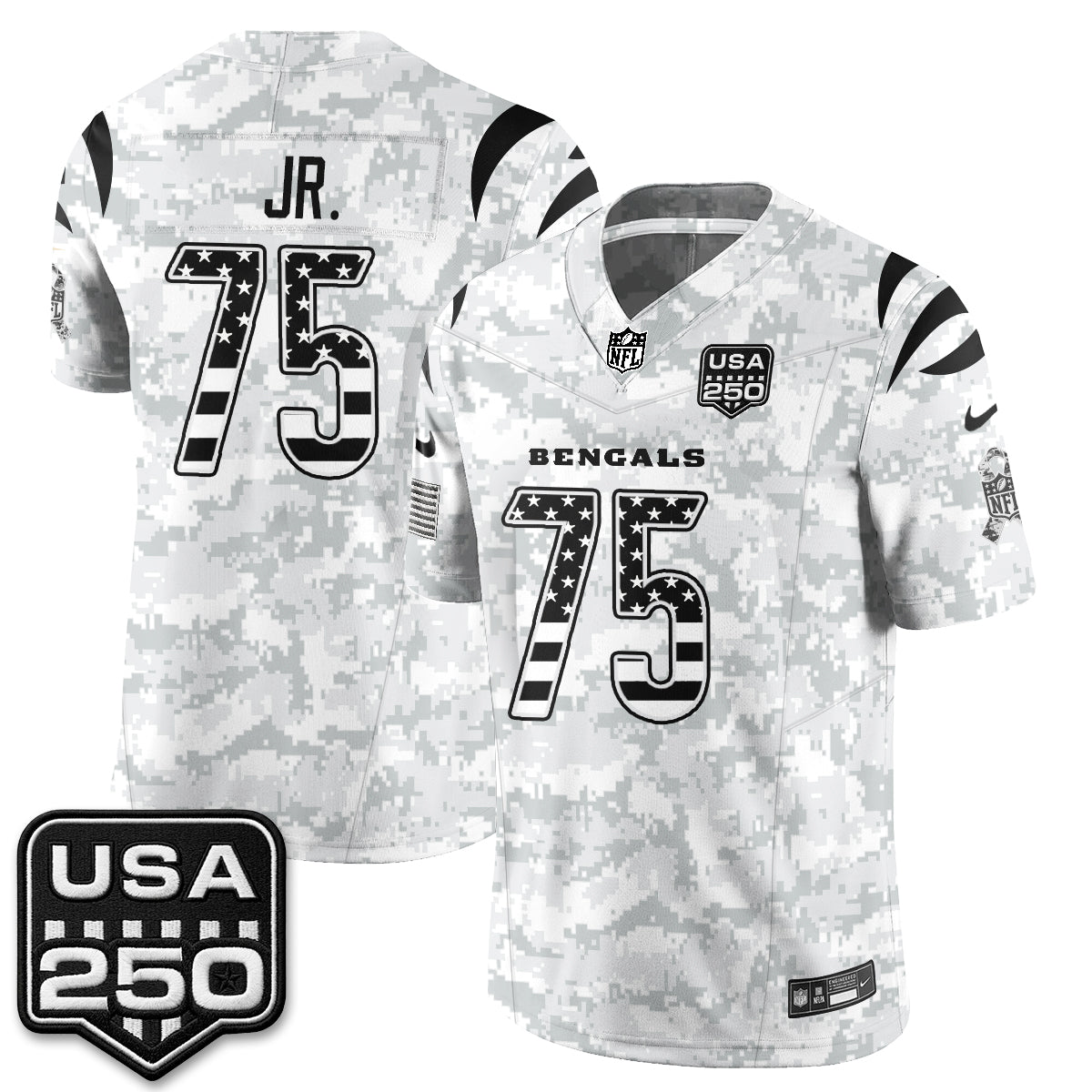Cincinnati Bengals 2026 Salute to Service Vapor Jersey - Stitched