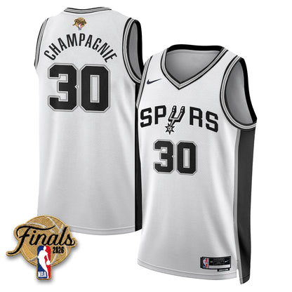 San Antonio Spurs 2026 NBA Western Conference Champions Vapor Jersey V2- Stitched