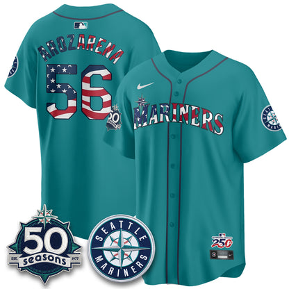 Seattle Mariners Americana 2026 Vapor Limited Jersey - Stitched