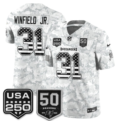 Tampa Bay Buccaneers 2026 Salute to Service Edition Vapor Jersey - Stitched