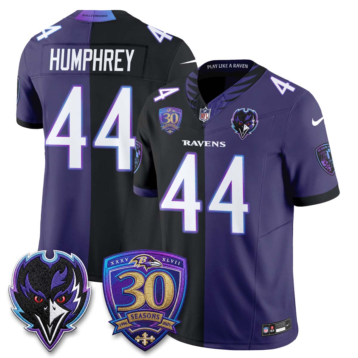 Baltimore Ravens The Next Flight Split Vapor Jersey - Stitched