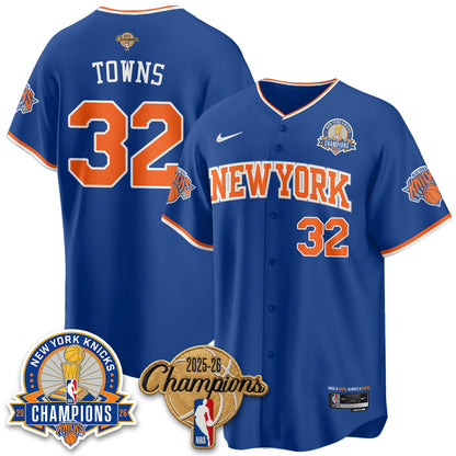 New York Knicks 2026 NBA Champions Cream Baseball Edition Vapor Jersey - Stitched