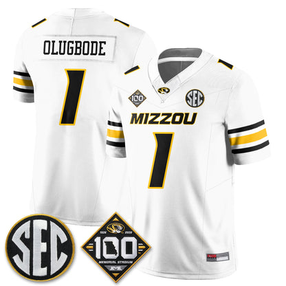 Missouri Tigers 100th Anniversary of Memorial Stadium Vapor Jersey - Stitched