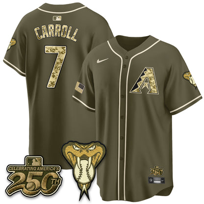 Arizona Diamondbacks Salute to Service 2026 Vapor Premier Limited Jersey - All Stitched