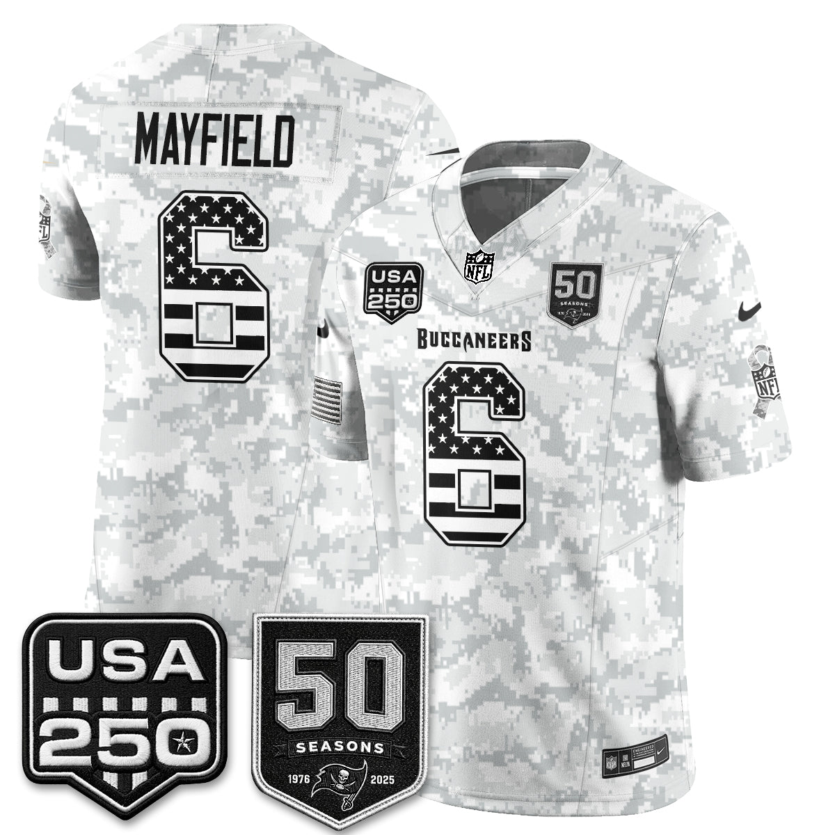 Tampa Bay Buccaneers 2026 Salute to Service Edition Vapor Jersey - Stitched