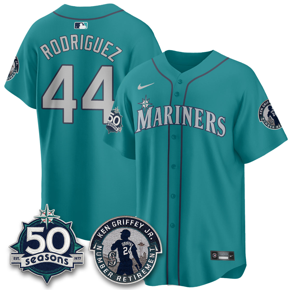 Seattle Mariners Ken Griffey Jr. Patch Vapor Premier Limited Jersey - All Stitched