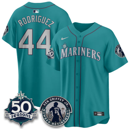 Seattle Mariners Ken Griffey Jr. Patch Vapor Premier Limited Jersey - All Stitched