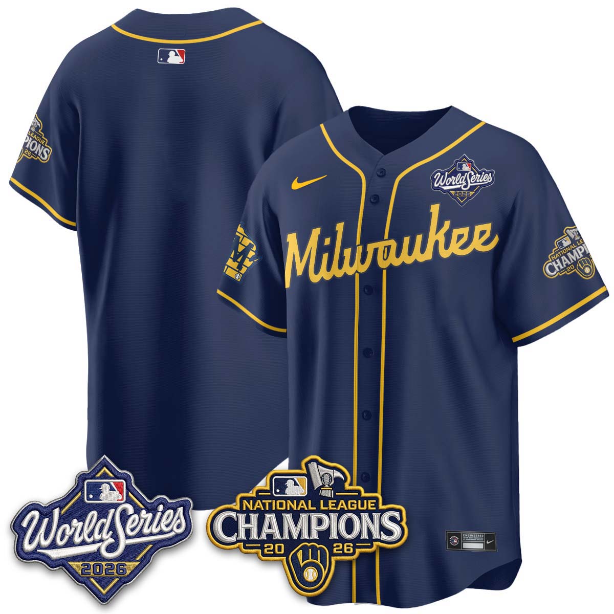 MIL 2026 NL Champions Vapor Jersey - Stitched - NQD