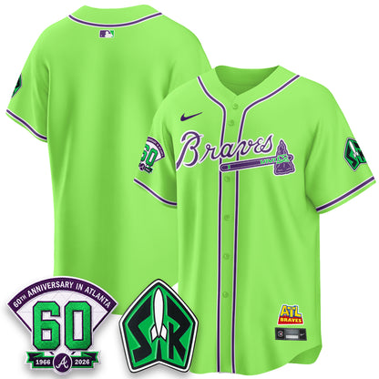Atlanta Braves 60th Anniversary Space Ranger Edition Vapor Limited Jersey - All Stitched