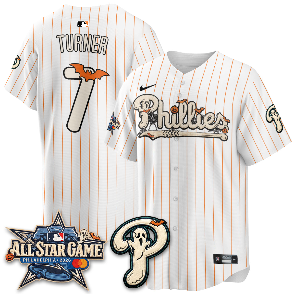 Philadelphia Phillies Halloween 2026 Vapor Limited Jersey - Stitched