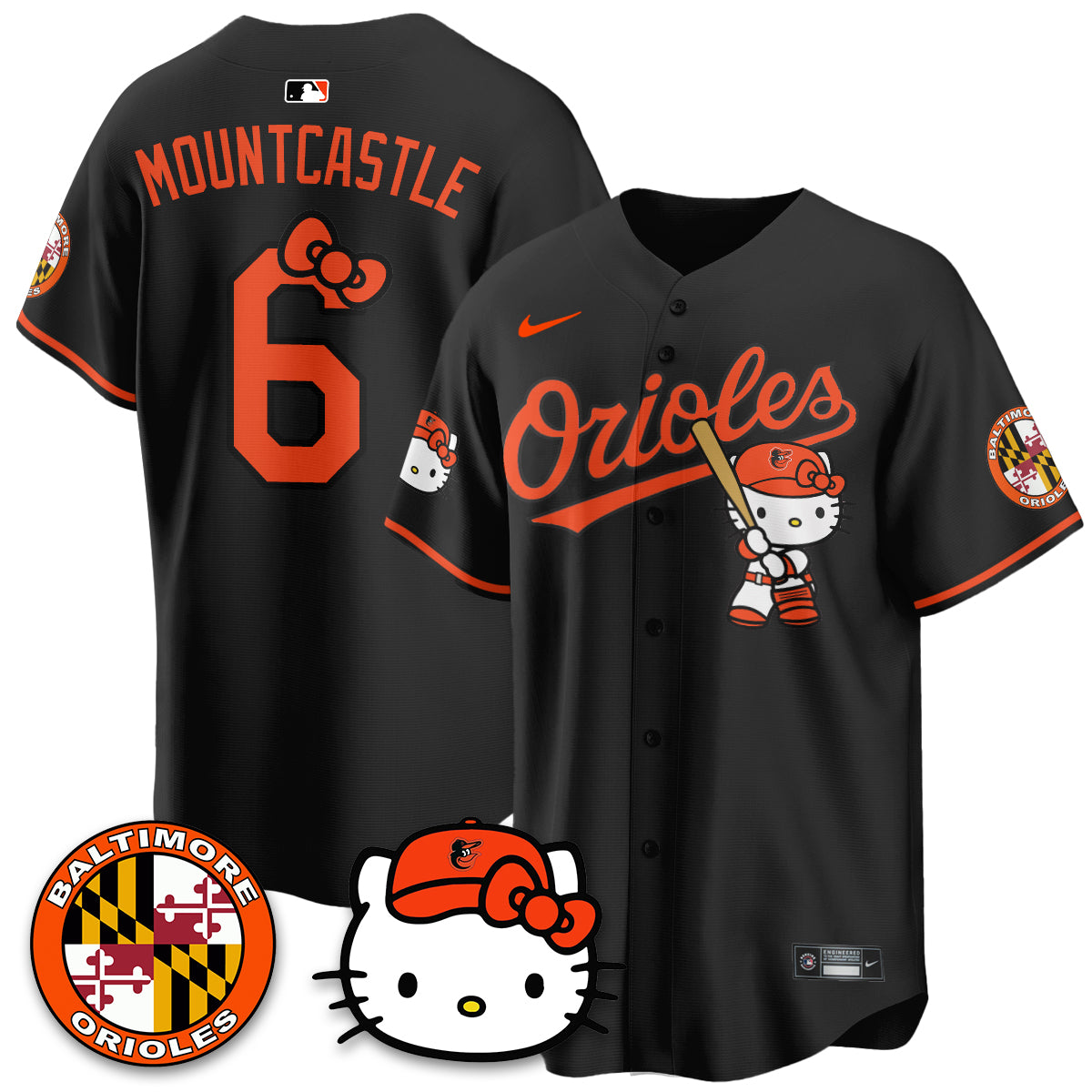 Baltimore Orioles x Meow Kitty Vapor Premier Limited Jersey - Stitched