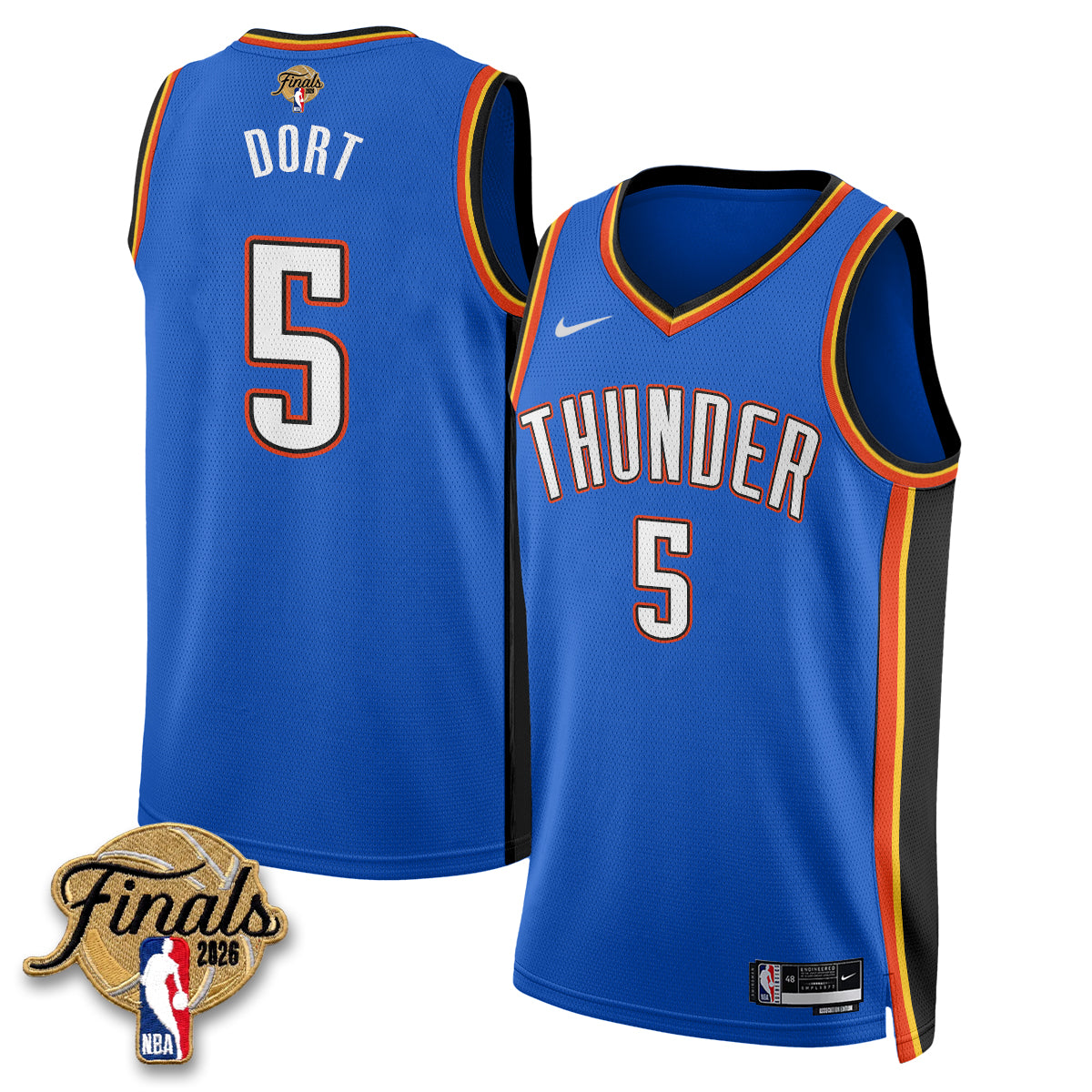 Oklahoma City Thunder 2026 NBA Western Conference Champions Vapor Jersey V2- Stitched