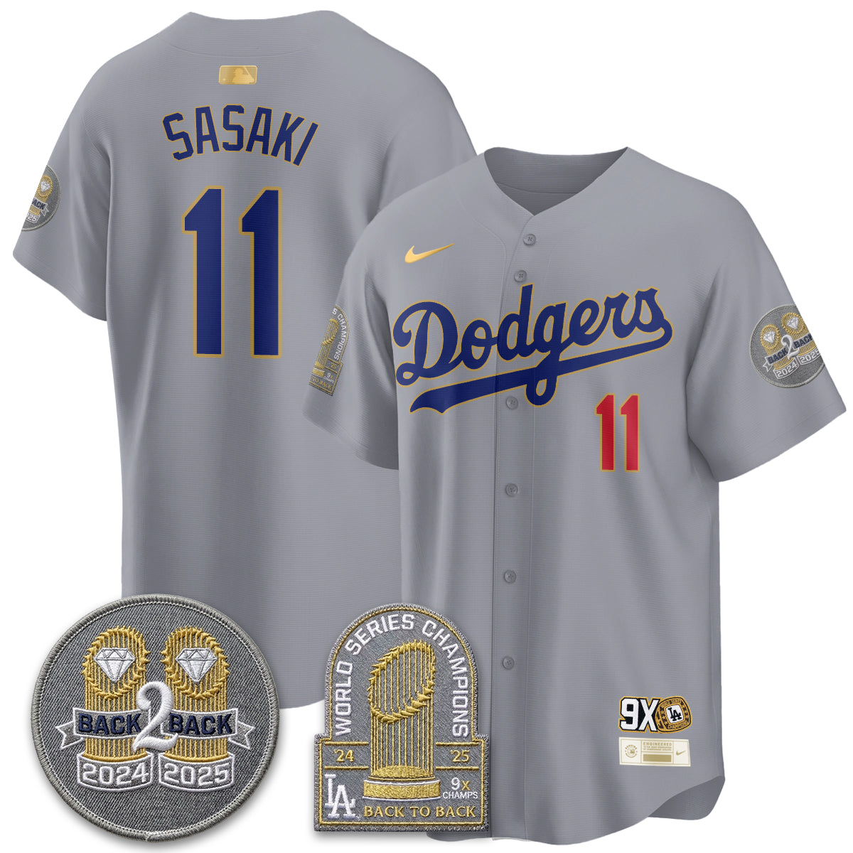 LAD Vapor Limited Jersey - Back to Back Champion - Stitched