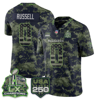 Seattle Seahawks 2026 Salute to Service Edition Vapor Jersey - Stitched-NQD