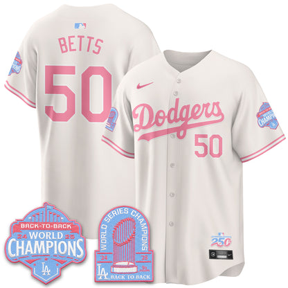 Los Angeles Dodgers x Bubblegum Vapor Jersey - Stitched